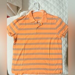 St. John's Bay Orange and Gray Polo Shirt
